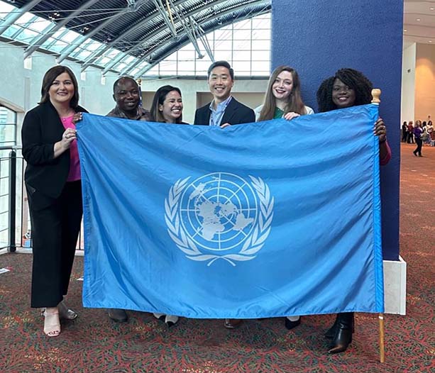 UN members with flag
