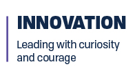 Innovation: leading with curiosity and courage.