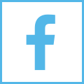 Facebook blue outline